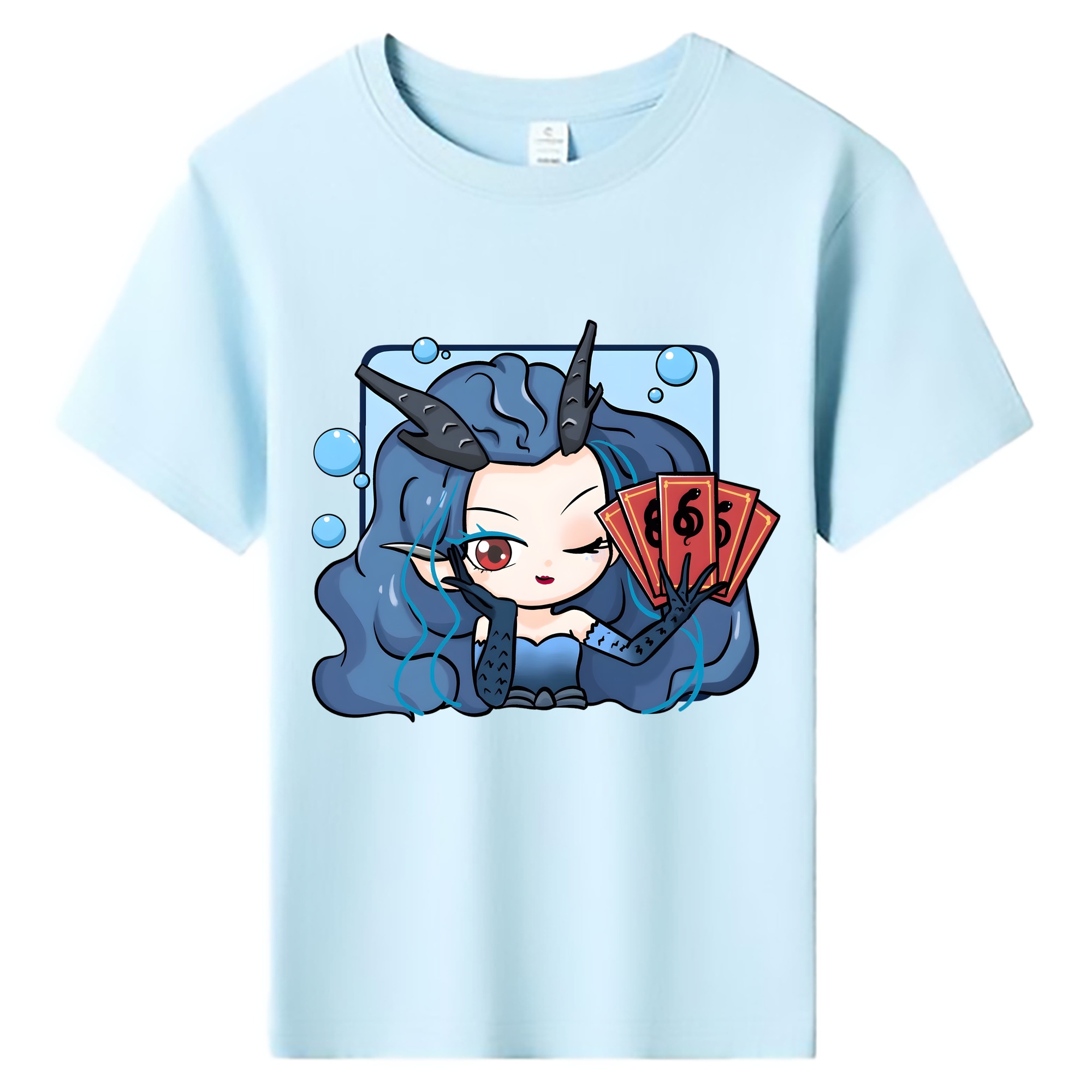 （画像用） Ne Zha 2 ナタ 魔童の大暴れ 綿100％キッズTシャツ（フロントプリント）